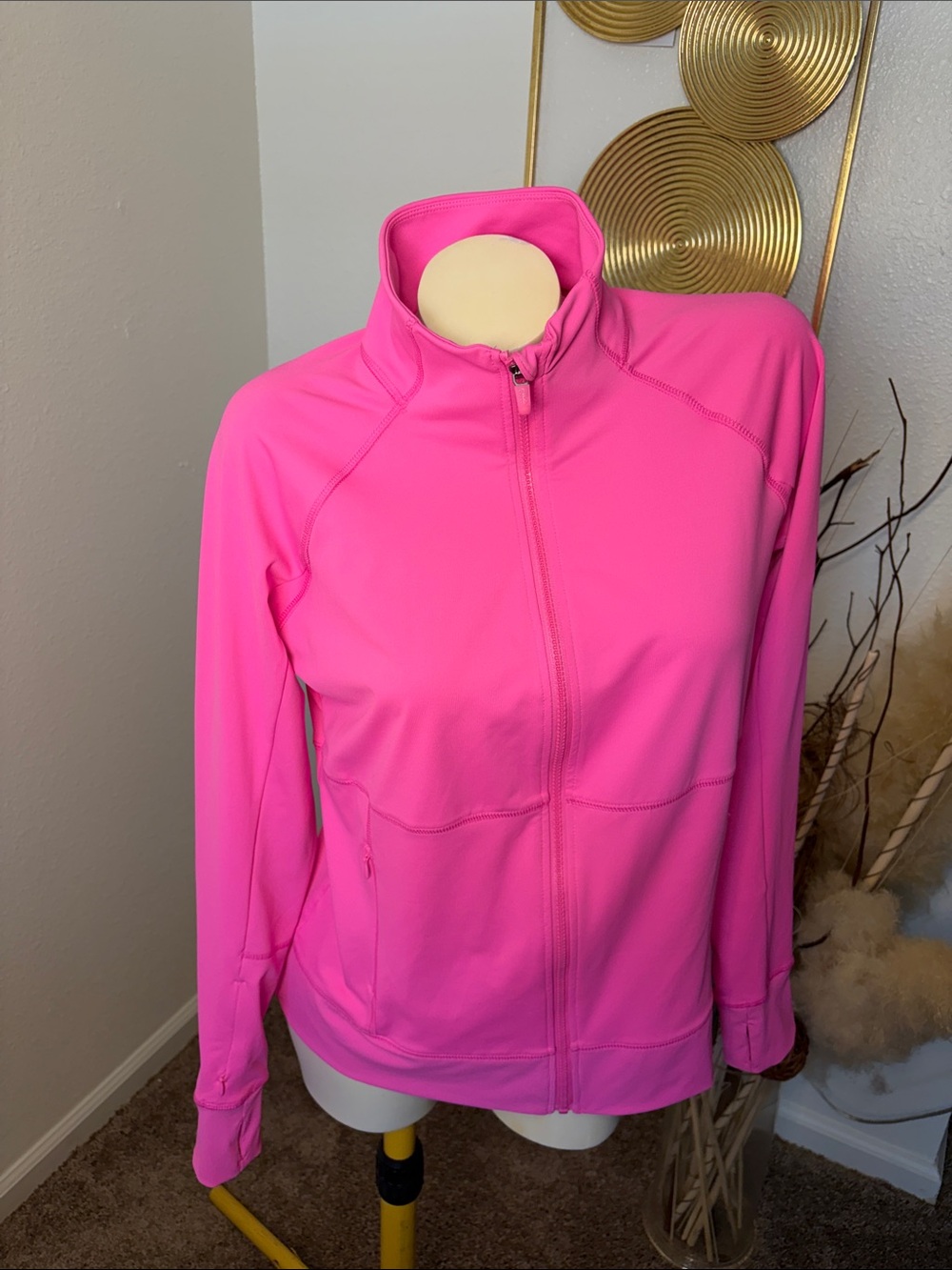 *Fila Women's Hot Pink Full-Zip Bomber Jacket